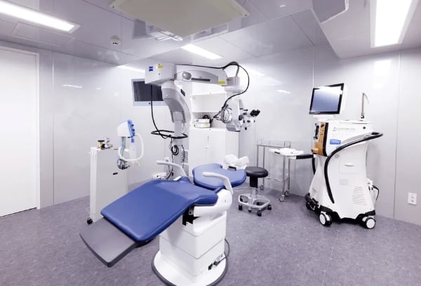 眼科の手術・検査室と医療機器